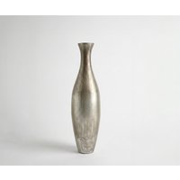 Vase Nuvia B20 x T20 x H77 cm Glas Platin Aurum Handgemacht