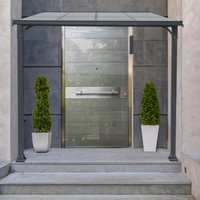 Vordach Haustür CUBIS L - 294 x 150 cm Anthrazit – Bild 2
