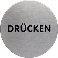 DURABLE Piktogramm, Drücken, Durchmesser: 65 mm, silber