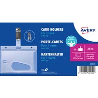 AVERY Ausweishalter mit Clip, transparent, 54 x 85 mm – Bild 2