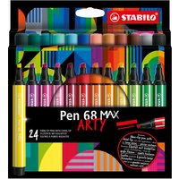 STABILO Fasermaler Pen 68 MAX, 24er Kartonetui ARTY