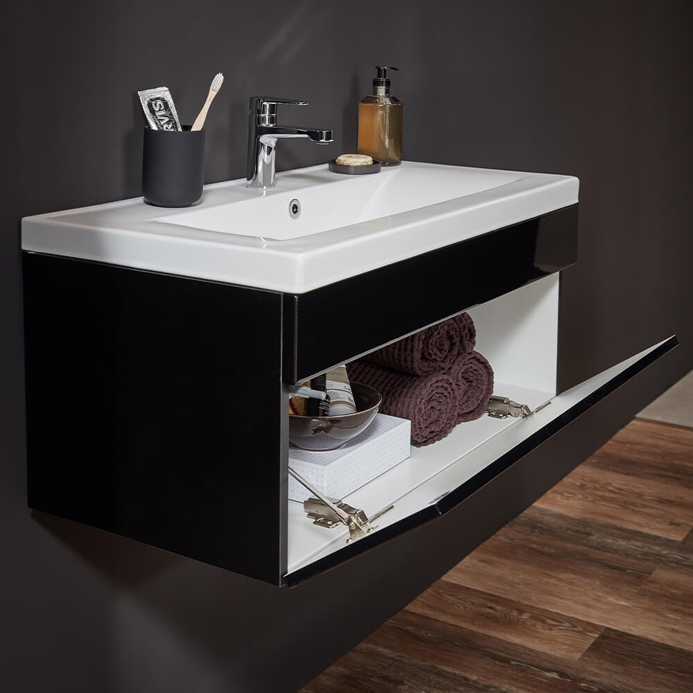 Home Deluxe 4058166055927 Badmöbelset Schwarz – Bild 3