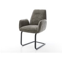Freischwinger Zoa-Flex Bouclé Soft Schlamm Freischwinger flach Schwarz Taschenfederkern