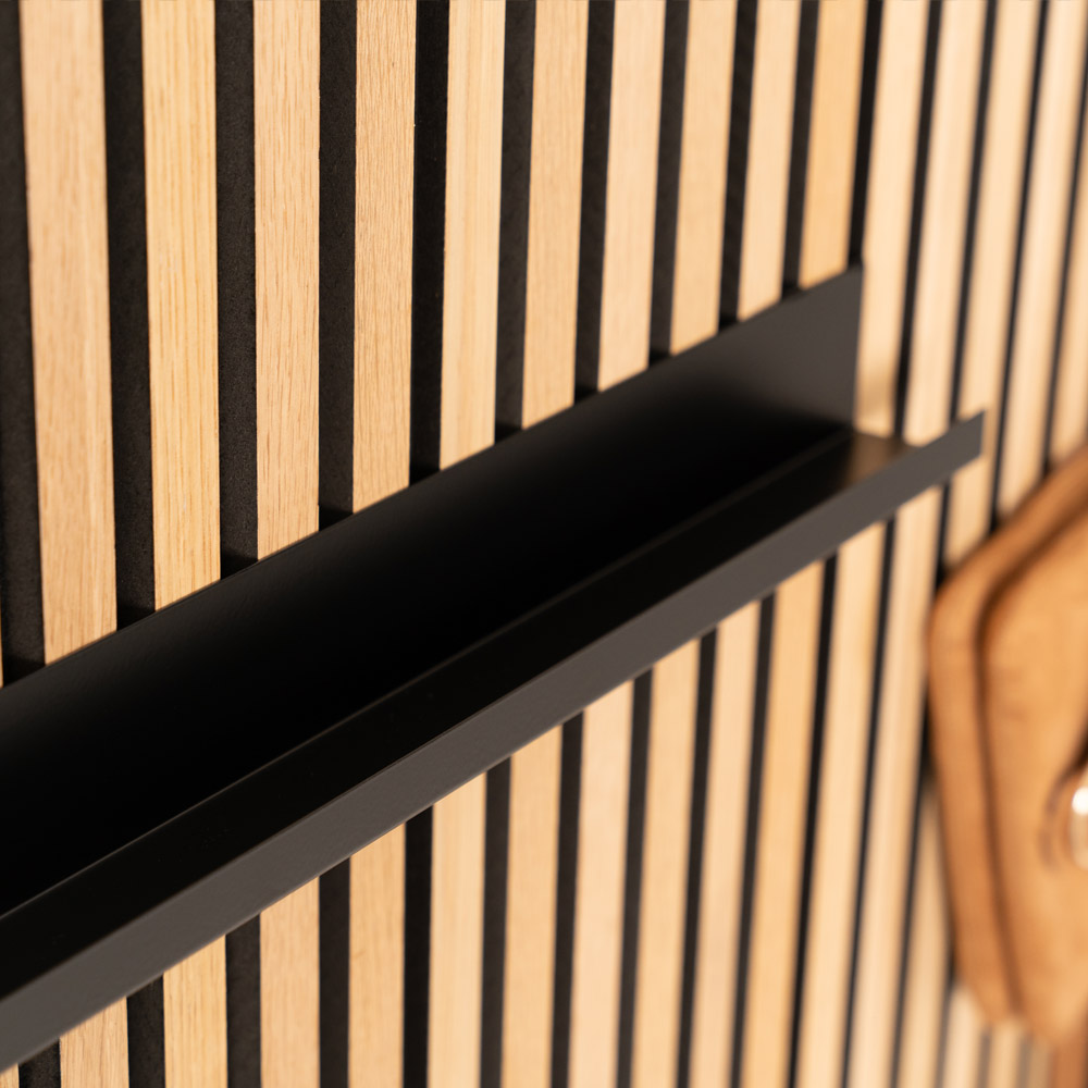 Regal für Akustikpaneel RESONA - 50 x 5 cm Schwarz – Bild 4