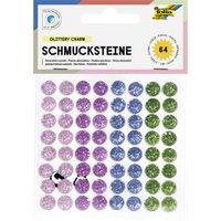 folia Schmucksteine, Sugar, selbstklebend, farbig sortiert