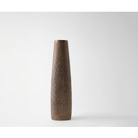 Vase Conico B14 x T9 x H48 cm Aluminium Aurum Satin Gegossen