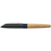 STABILO Füllhalter Grow, blaubeerblau / buche