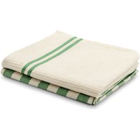 LIVING CRAFTS - Home Geschirrtücher, 2er-Pack - Gemustert (100% Bio-Baumwolle), Nachhaltige Mode, Bio Bekleidung