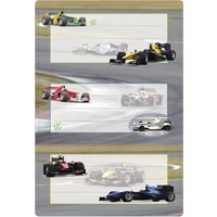 HERMA Buchetiketten, Rennautos, 76 x 35 mm