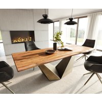DELIFE Edge Esstisch Akazie 240x100 – Bild 2