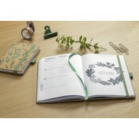 sigel Buchkalender Jolie Pure 2027, Sparkle Leaves, A5 – Bild 2