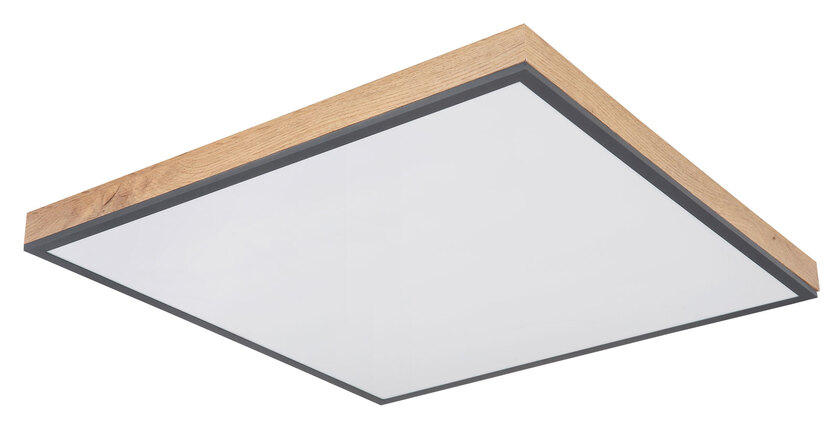 DORO Deckenlampe weiß, grau 416080WD3, B/H/T: 59 x 6,5 x 59 cm, Kunststoff, Metall – Bild 5