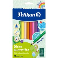 Pelikan Dreikant-Buntstifte dick, 12er Kartonetui