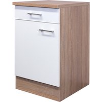 Unterschrank Samoa Weiß/Braun