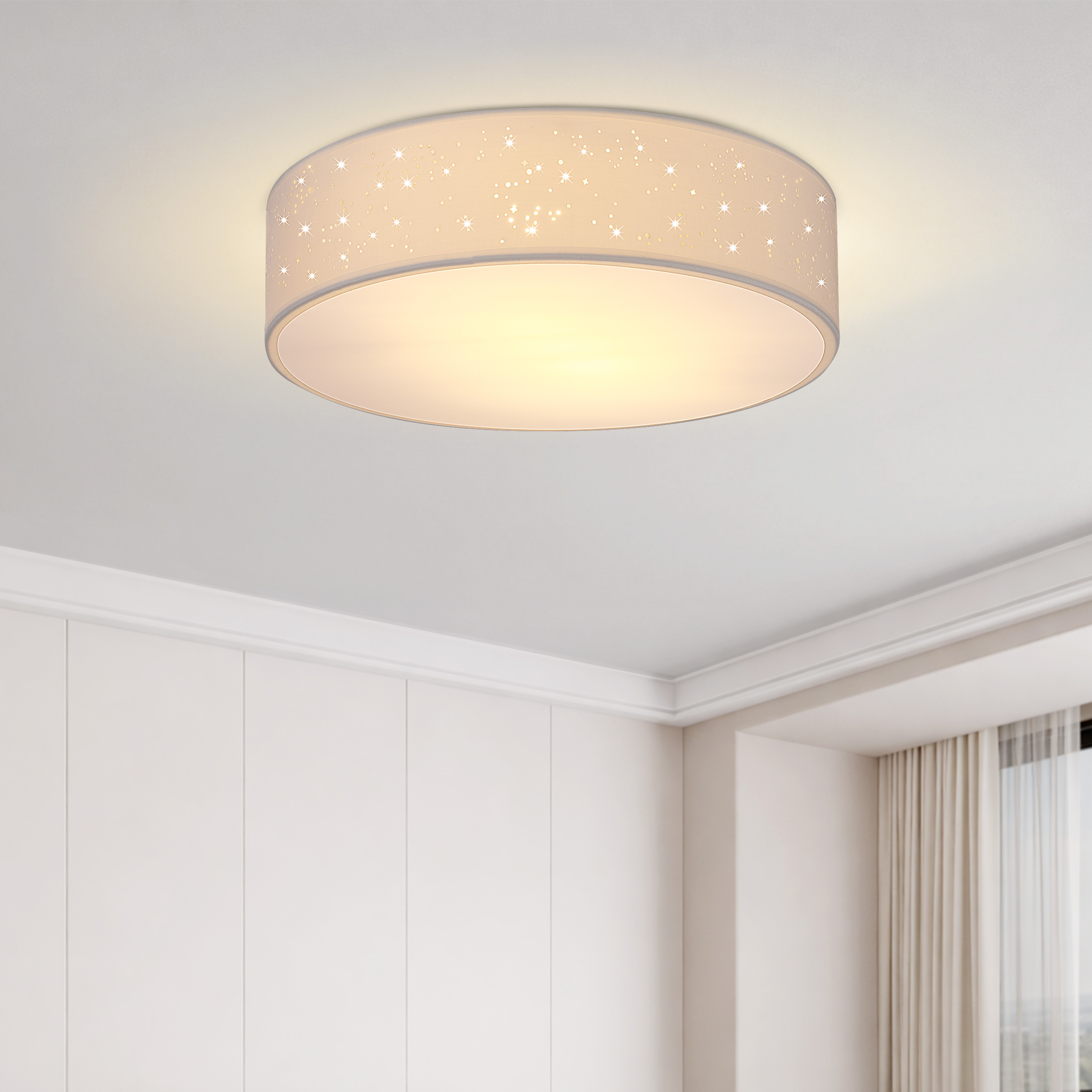 monzana 109408 Deckenlampe Weiß Ø30cm – Bild 2