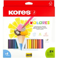 Kores Dreikant-Buntstifte, Kolores, 24er Karton-Etui – Bild 2