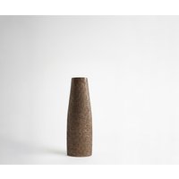 Vase Conico B13 x T7 x H35 cm Aluminium Aurum Satin Gegossen