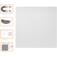 nobo Weißwandtafel, Stahl, 450 x 450 mm, weiß