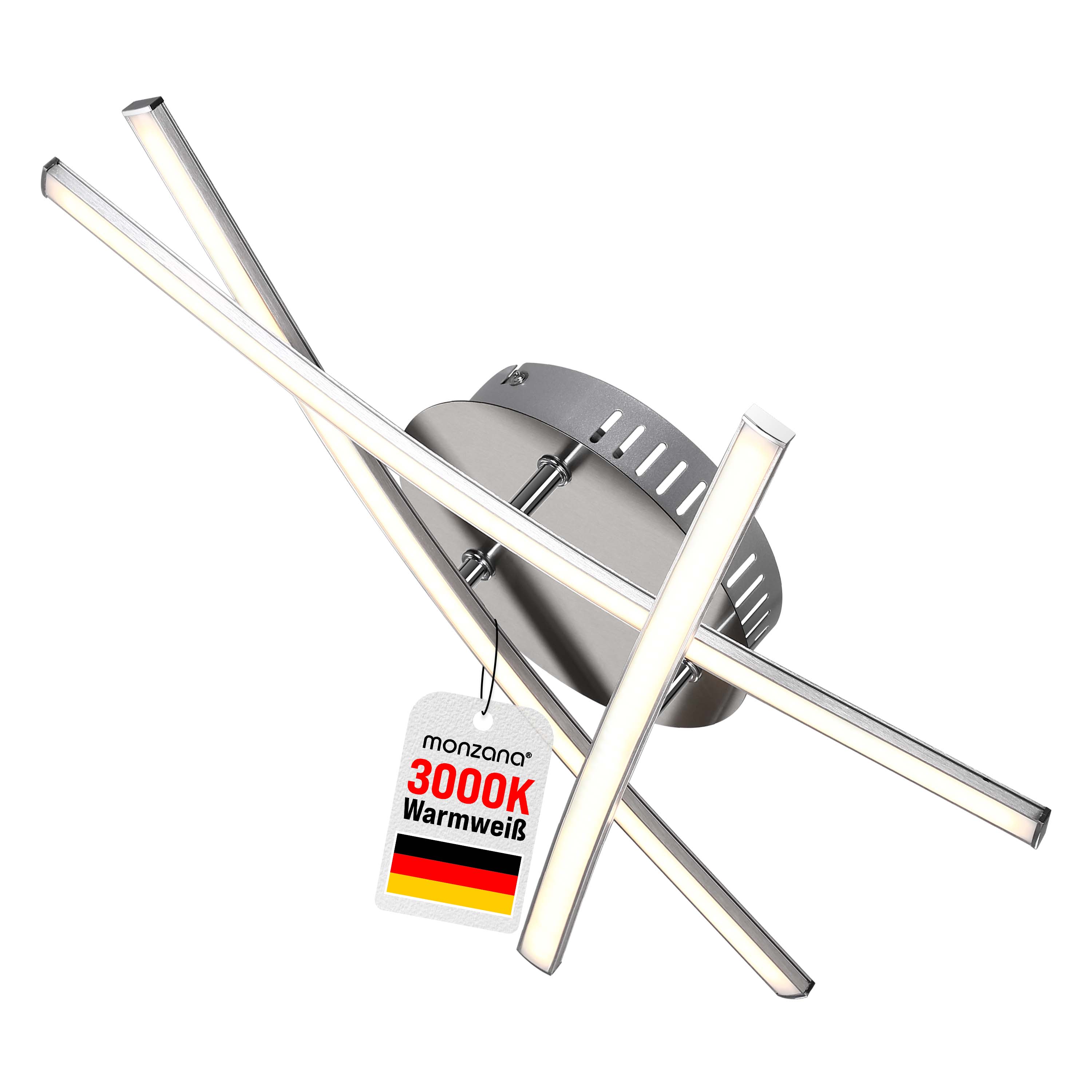 monzana LED Deckenleuchte Trekant 3-flammig – Bild 2