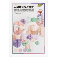 folia Wabenpapier PASTEL, 30-lagig, 210 x 330 mm, nassfest – Bild 2