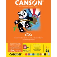 CANSON Tonpapierblock Kids, DIN A4, 120 g/qm, 30 Blatt – Bild 2