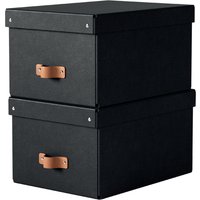 LEITZ Aufbewahrungsbox-Set Puro, Karton, 17 Liter, schwarz