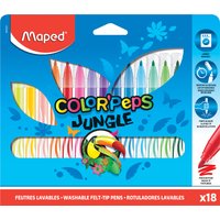 Maped Fasermaler COLOR, PEPS Jungle, 18er Kartonetui