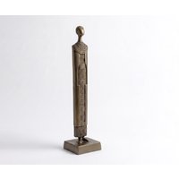 Figur Signum B12 x T12 x H51 cm Aluminium Aurum Satin Gegossen