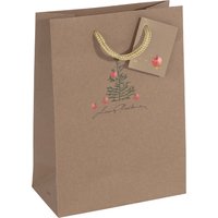 sigel Weihnachts-Geschenktüte, Christmas with apples, klein