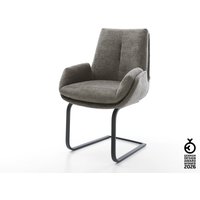 Freischwinger Clea-Flex Bouclé Soft Schlamm Freischwinger flach Schwarz