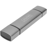 DIGITUS Dual Card Reader Hub USB-C / USB 3.0, OTG, grau – Bild 2