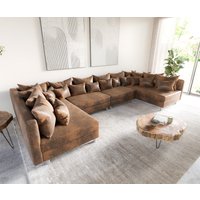 DELIFE Clovis XL Ecksofa Braun – Bild 2