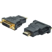 DIGITUS HDMI Adapter, HDMI-A - DVI-I, schwarz