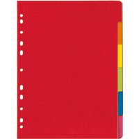 herlitz Karton-Register, blanko, DIN A4, farbig, 6-teilig – Bild 2
