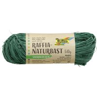folia Raffia-Naturbast, 50 g, smaragdgrün – Bild 2