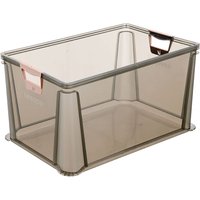 keeeper Aufbewahrungsbox, luis, 64 Liter, grau-transparent – Bild 2