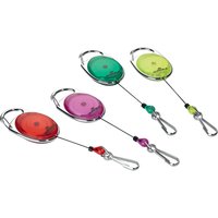 DURABLE Ausweishalter mit Jojo, oval, gelb/transparent