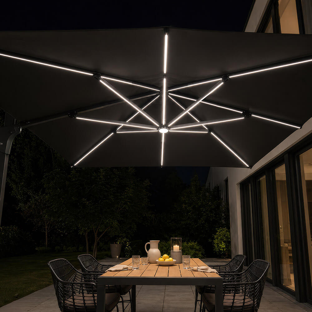LED Sonnenschirm DIARO - 400 x 300 cm – Bild 3