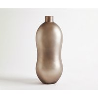 Vase Mireva B18 x T11 x H41 cm Glas Opal Mundgeblasen