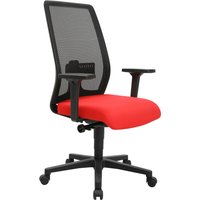 Topstar Bürodrehstuhl, Eurostar 200, rot / schwarz