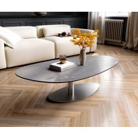 DELIFE Edge Couchtisch Oval 140x75 cm