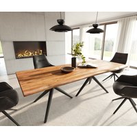 DELIFE Edge Esstisch Akazie rund – Bild 2