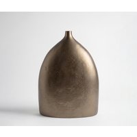Vase Ogiva B39 x T18 x H51 cm Aluminium Aurum Satin Gegossen