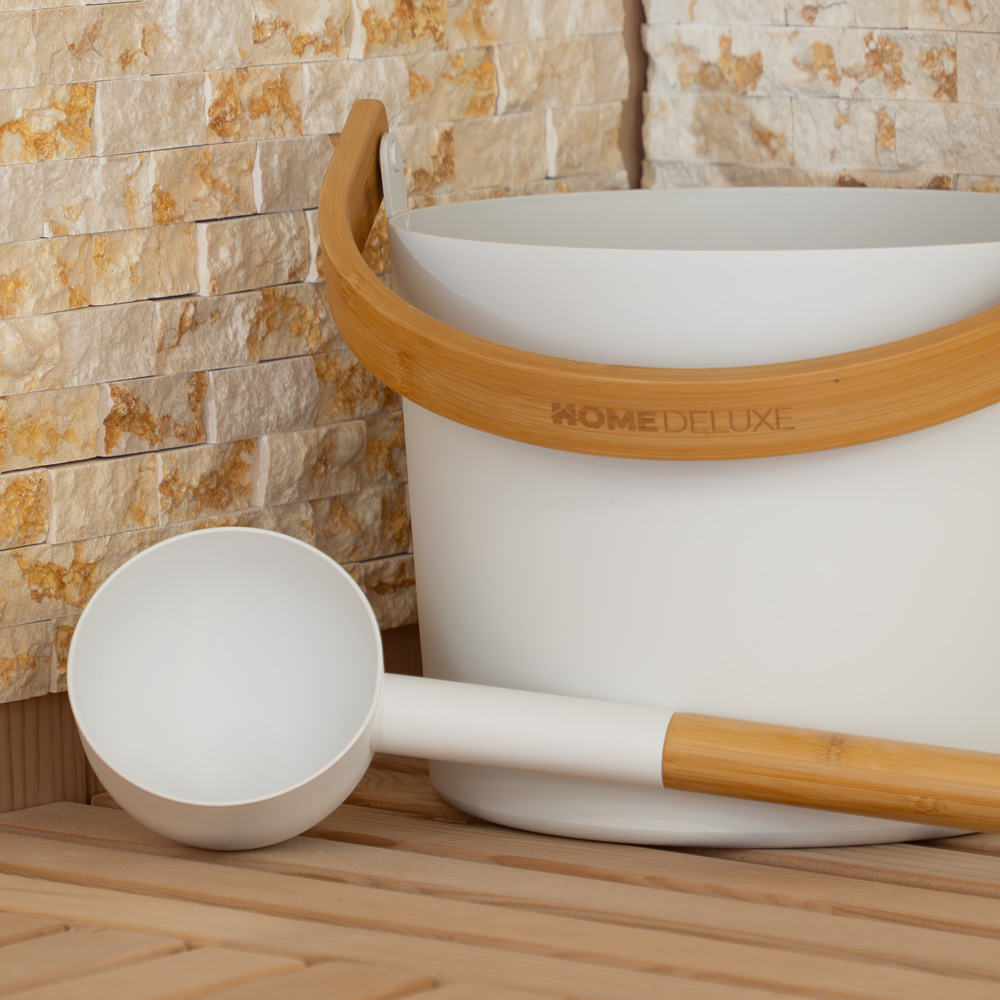 Saunazubehör MIYU Weiß - Komplett Set – Bild 3