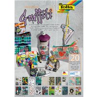 folia Motivblock, Graffiti, 240 x 340 mm, 20 Blatt