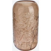 Vase mit Gräser-Muster, Höhe ca. 28 cm