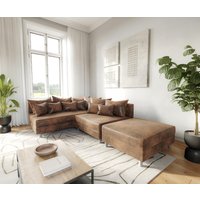 DELIFE Clovis Ecksofa Braun Links – Bild 2