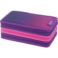 herlitz Schüleretui TriCase, Dip Dye Pink, 31-teilig