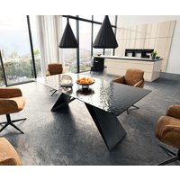 DELIFE Edge Esstisch 200x100 Schwarz