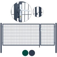 Doppelflügel Gartentor ADITUS - 140 x 350 cm Grün – Bild 2